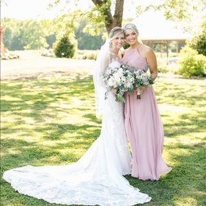 Azazie Ginger Bridesmaid Dress Dusty Rose